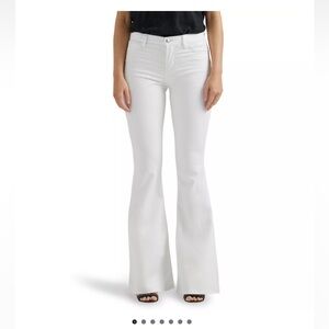 Khol’s High Rise White Flare Jeans